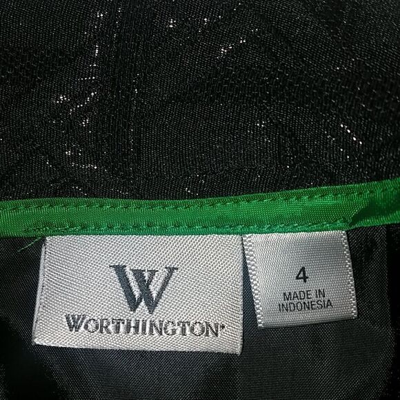 Worthington》 Jacquard Skirt with Metallic Sheen - Picture 4 of 6